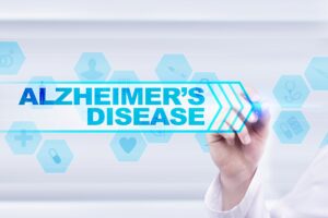 Alzheimer’s disease on digital screen